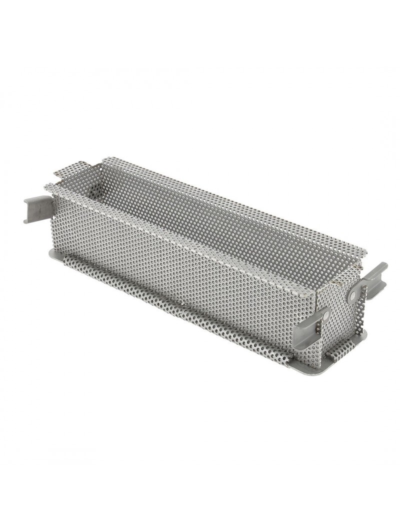 Moule rectangulaire dépliable à charnières GEOFORME, inox perforé