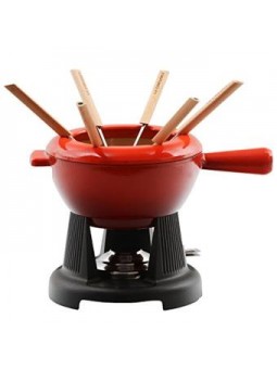 Caquelon à fondue savoyarde Le Creuset et son réchaud