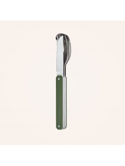Set de couverts Akinod "12h34" Aluminium kaki