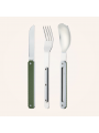 Set de couverts Akinod "12h34" Aluminium kaki