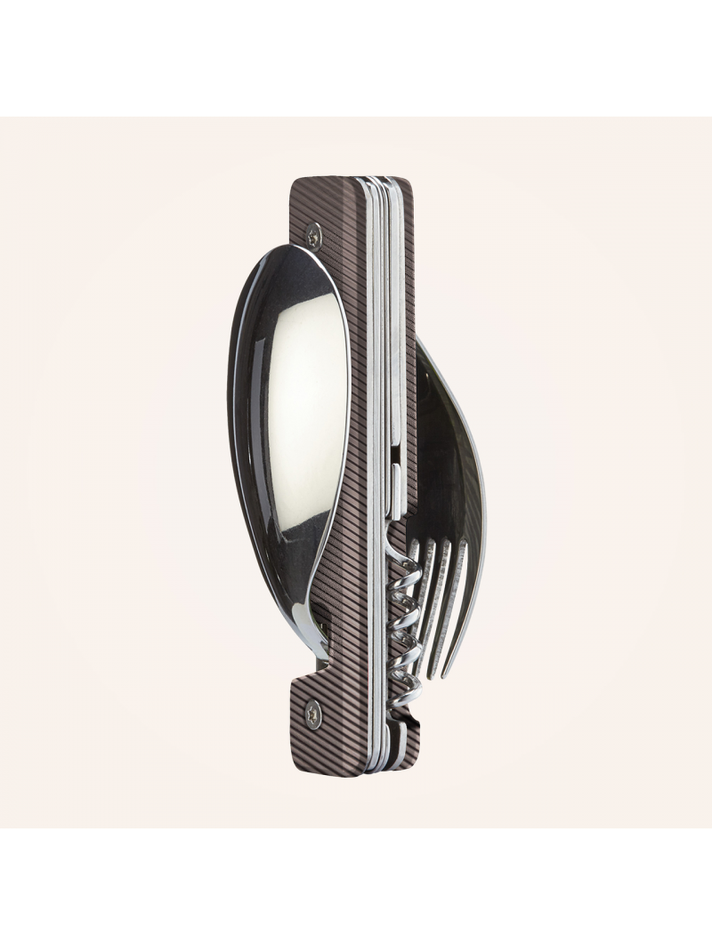 couvert multifonctions Akinod "13h25" Aluminium gris foncé