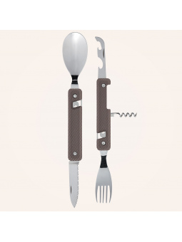 couvert multifonctions Akinod "13h25" Aluminium gris foncé
