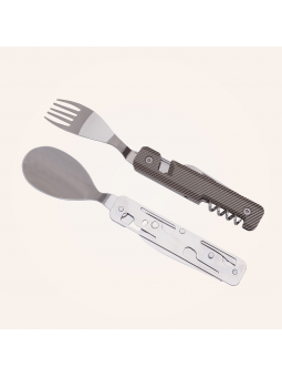 couvert multifonctions Akinod "13h25" Aluminium gris foncé